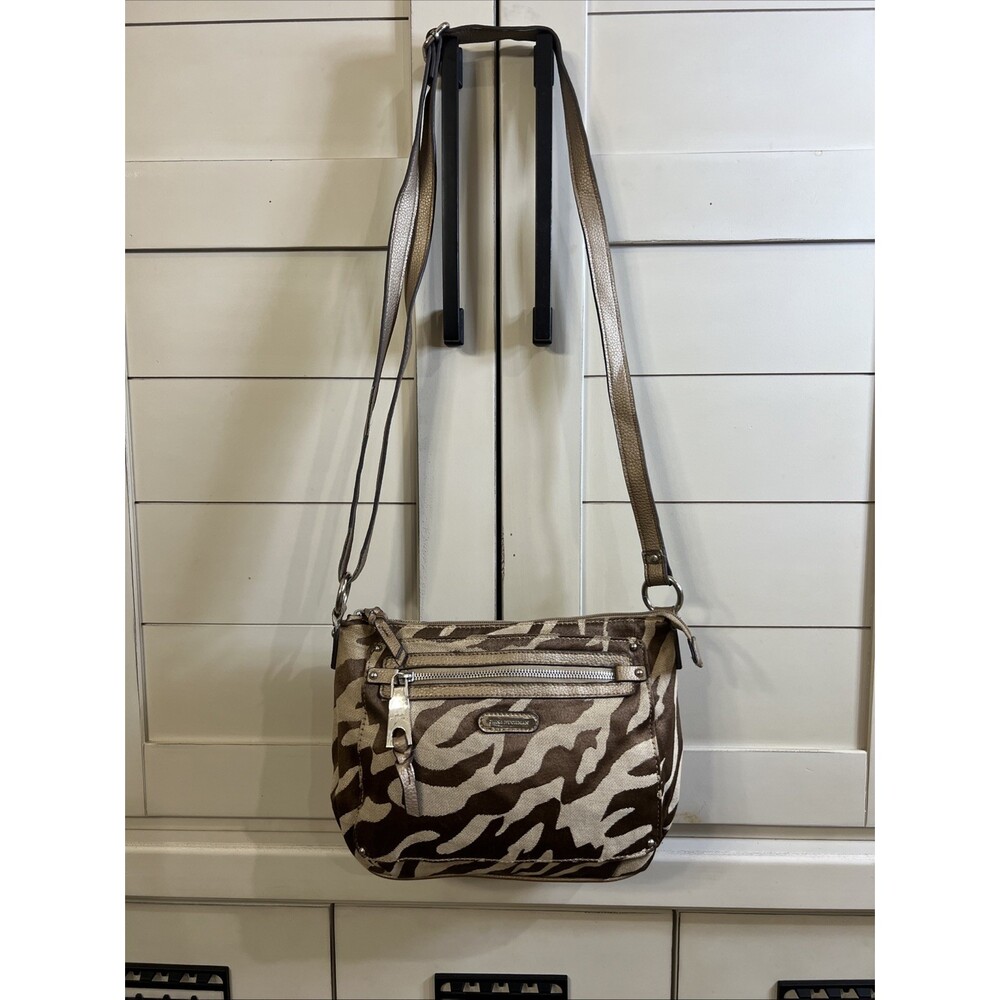 Dana Buchman Zebra Print Medium Purse Handbag Shoulder Bag
